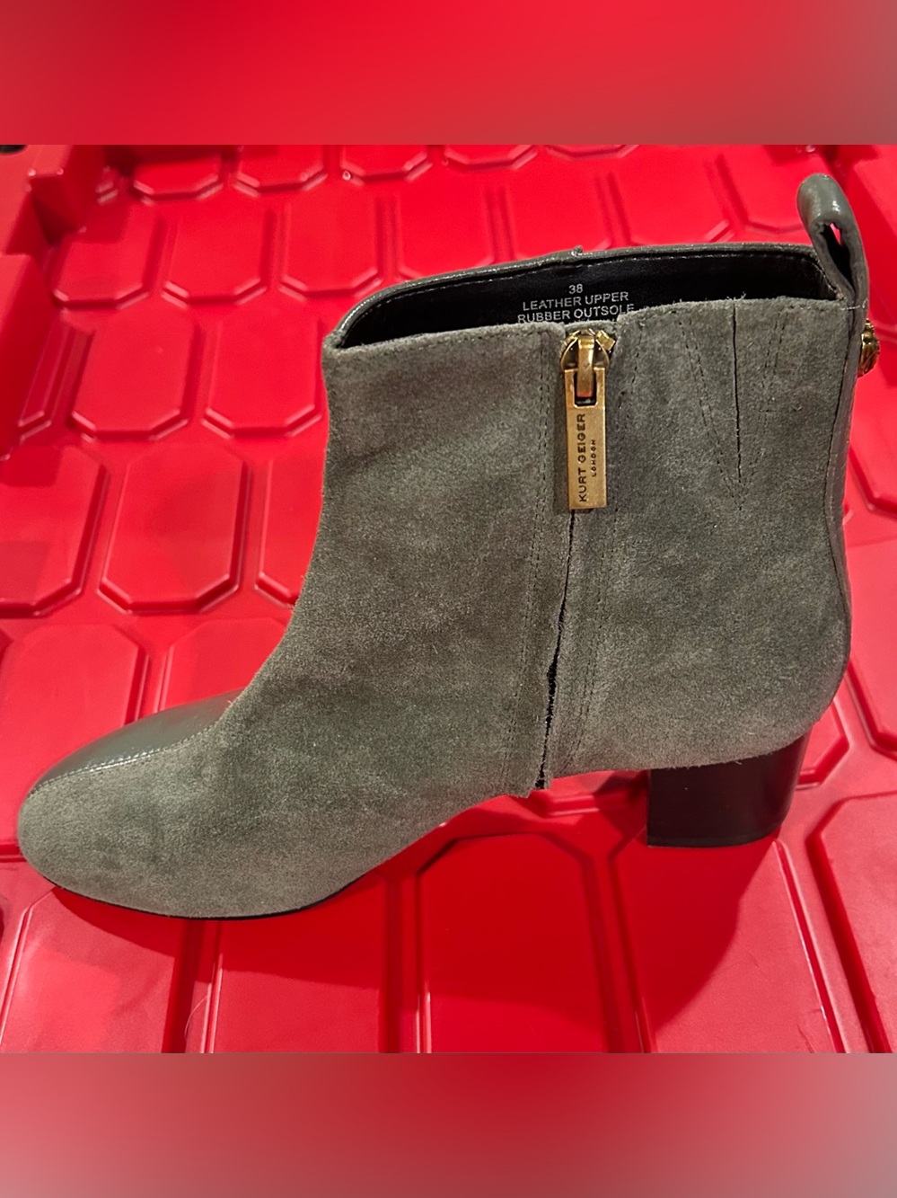 Kurt Geiger Leather & Suede Ankle Boots
